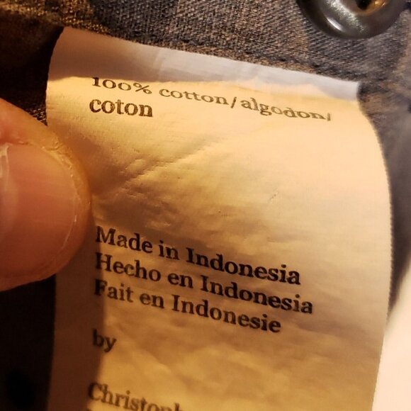 Proper Shirtings Contemporary Fit Mens Denim Look Blue Textured Shirt 16 34-35 - Picture 6 of 6